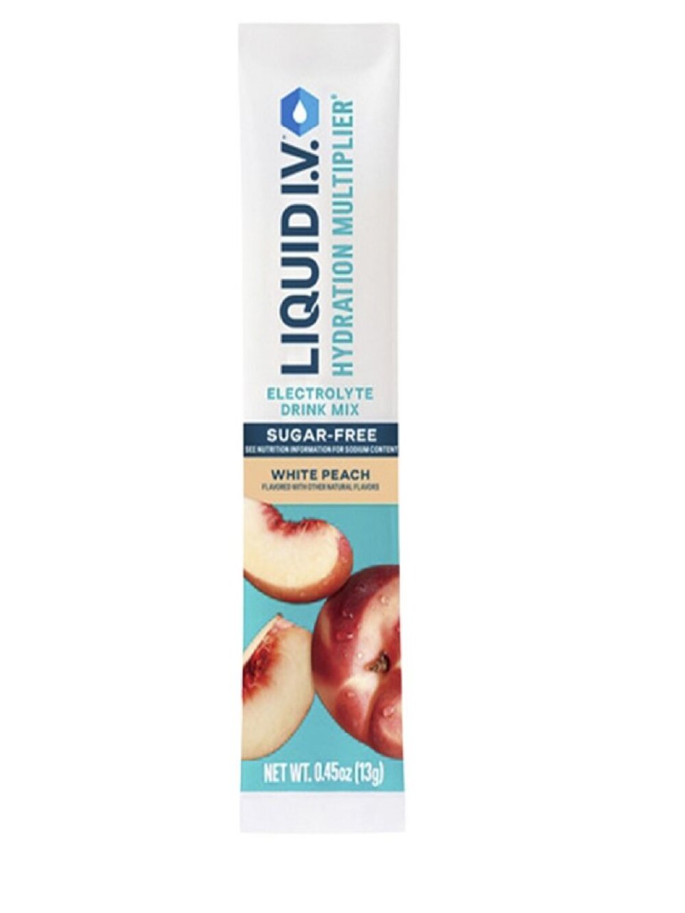 Hydration Electrolyte Drink Mix, Sugar-Free, White Peach, 0.45 Oz, 10-Stick Pack